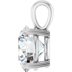 10K White Gold 13 mm Round Pendant Mounting – image 5