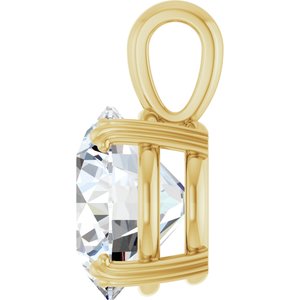10K Yellow Gold 13 mm Round Pendant Mounting – image 5