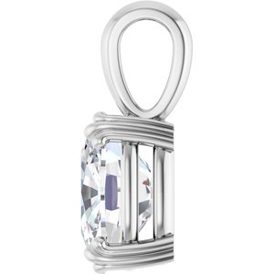 Continuum Sterling Silver 11x9 mm Elongated Cushion Pendant Mounting – image 5