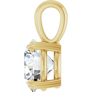 10K Yellow Gold 10 mm Round Pendant Mounting – image 5