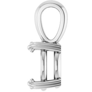 Sterling Silver 10 mm Round Pendant Mounting – image 6