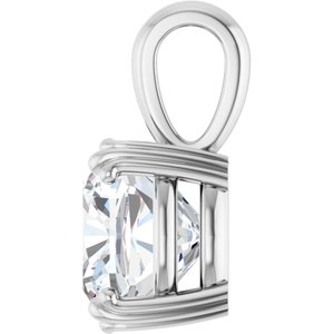 Sterling Silver 10x10 mm Cushion Pendant Mounting – image 5