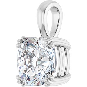 Continuum Sterling Silver 10x10 mm Cushion Pendant Mounting – image 3