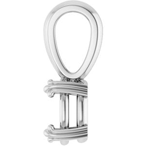 18K White Gold 7x5 mm Oval Pendant Mounting – image 6