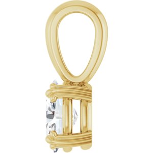 10K Yellow Gold 7x5 mm Oval Pendant Mounting – image 5