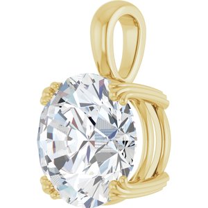 10K Yellow Gold 13 mm Round Pendant Mounting – image 3