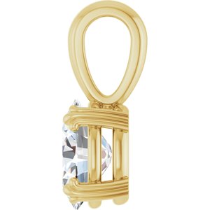 10K Yellow Gold 8.5x6.5 mm Oval Pendant Mounting – image 5