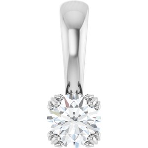 Platinum 4.4 mm Round Pendant Mounting