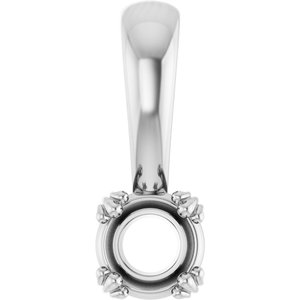 Platinum 4.4 mm Round Pendant Mounting – image 2