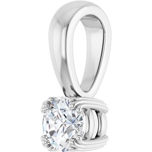 Continuum Sterling Silver 4.4 mm Round Pendant Mounting – image 3