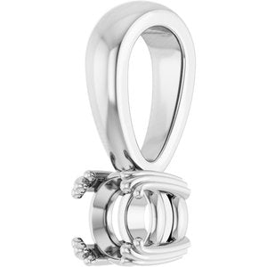 Continuum Sterling Silver 4.4 mm Round Pendant Mounting – image 4