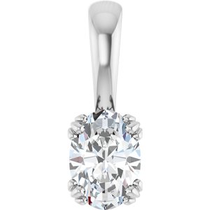 Continuum Sterling Silver 7x5 mm Oval Pendant Mounting