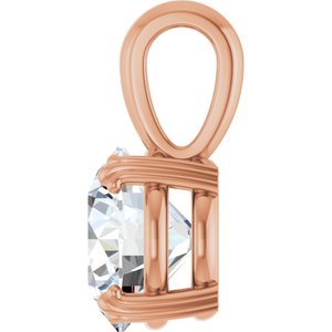 14K Rose Gold 9.4 mm Round Pendant Mounting – image 5
