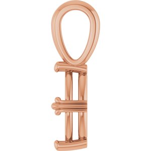 14K Rose Gold 9x4.5 mm Marquise Pendant Mounting – image 6