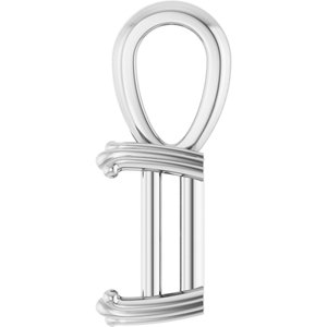 Platinum 8.5x6.5 mm Emerald Pendant Mounting – image 6