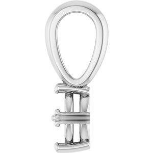 Platinum 5x3 mm Marquise Pendant Mounting – image 6