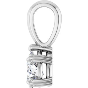 Platinum 6.5x4.5 mm Pear Pendant Mounting – image 5