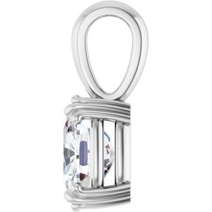 Continuum Sterling Silver 9x7 mm Elongated Cushion Pendant Mounting – image 5