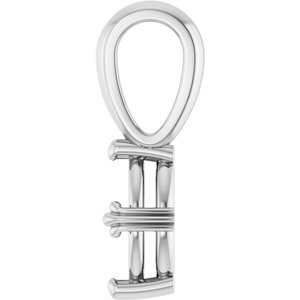 14K White Gold 7x3.5 mm Marquise Pendant Mounting – image 6