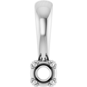 Continuum Sterling Silver 3.4 mm Round Pendant Mounting – image 2