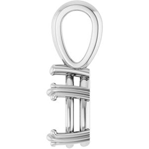 18K White Gold 9x5.5 mm Pear Pendant Mounting – image 6