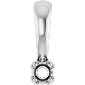 Continuum Sterling Silver 3 mm Round Pendant Mounting – image 2