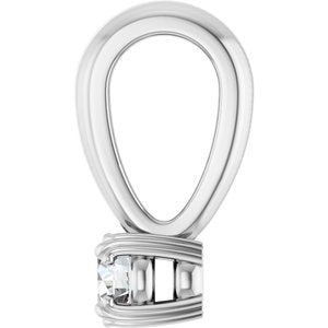 Platinum 3 mm Round Pendant Mounting – image 5