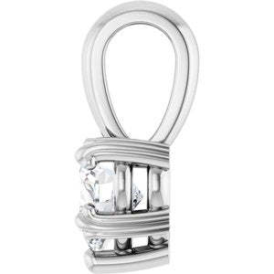 Continuum Sterling Silver 5.5x5.5 mm Heart Pendant Mounting – image 5
