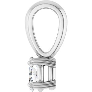Sterling Silver 5x3 mm Oval Pendant Mounting – image 5