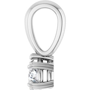 Platinum 4.5x3 mm Pear Pendant Mounting – image 5