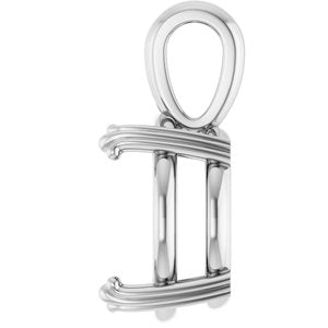 Continuum Sterling Silver 14 mm Round Pendant Mounting – image 6