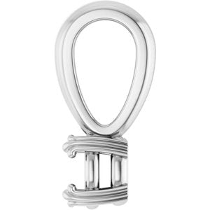 Platinum 4.5x3.5 mm Oval Pendant Mounting – image 6