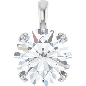 Platinum 14 mm Round Pendant Mounting