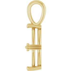 18K Yellow Gold 13x6.5 mm Marquise Pendant Mounting – image 6