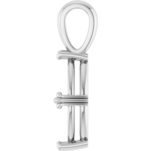 10K White Gold 13x6.5 mm Marquise Pendant Mounting – image 6