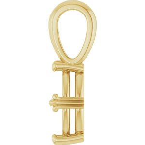 18K Yellow Gold 8.5x4.5 mm Marquise Pendant Mounting – image 6