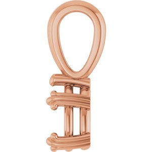 10K Rose Gold 7x4.5 mm Pear Pendant Mounting – image 6