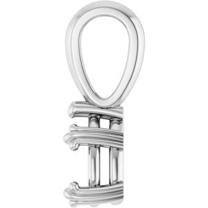 18K White Gold 7x4.5 mm Pear Pendant Mounting – image 6