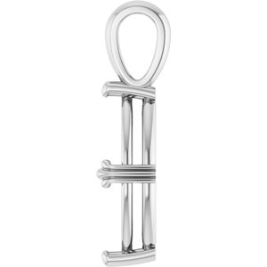 18K White Gold 15x7 mm Marquise Pendant Mounting – image 6