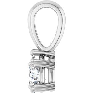 Continuum Sterling Silver 6x4 mm Pear Pendant Mounting – image 5