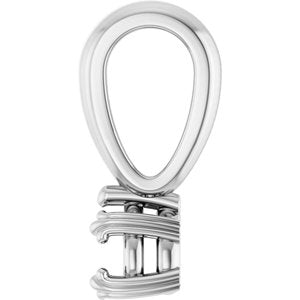 Continuum Sterling Silver 4x3 mm Pear Pendant Mounting – image 6