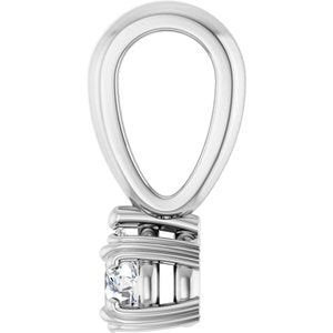 Continuum Sterling Silver 4x3 mm Pear Pendant Mounting – image 5