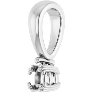 Continuum Sterling Silver 4x3 mm Pear Pendant Mounting – image 4