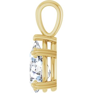 14K Yellow Gold 12x7.5 mm Pear Pendant Mounting – image 5