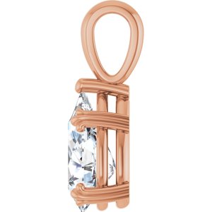 14K Rose Gold 12x7.5 mm Pear Pendant Mounting – image 5