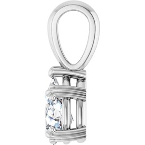 Platinum 8x5 mm Pear Pendant Mounting – image 5