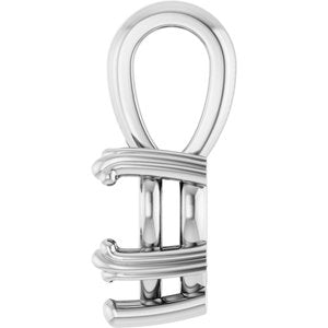 Continuum Sterling Silver 7x7 mm Heart Pendant Mounting – image 6
