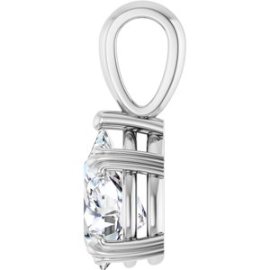 Platinum 10x7 mm Pear Pendant Mounting – image 5