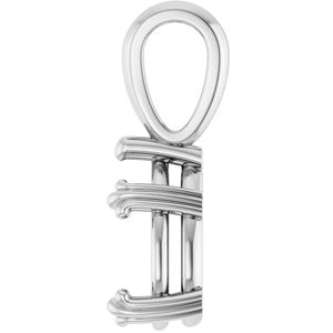 14K White Gold 10x7 mm Pear Pendant Mounting – image 6
