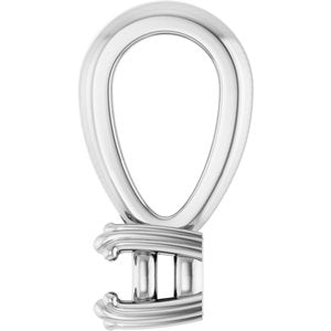 Sterling Silver 3x3 mm Cushion Pendant Mounting – image 6